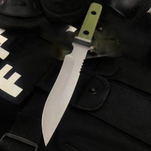 LS101 Bayonet D9 Long Fixed Blade Knife G10 Handle K Scabbard