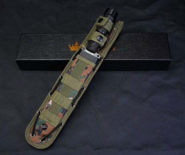 2025062803081872 SS157 Russian KIZLYAR Kizliar AUS-8 straight knife Short Fixed Blade Knife G10 Handle Nylon cloth knife cover