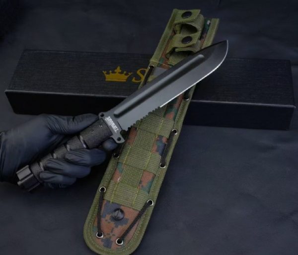 2025062803088889 SS157 Russian KIZLYAR Kizliar AUS-8 straight knife Short Fixed Blade Knife G10 Handle Nylon cloth knife cover