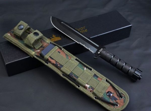 2025062803117322 SS157 Russian KIZLYAR Kizliar AUS-8 straight knife Short Fixed Blade Knife G10 Handle Nylon cloth knife cover