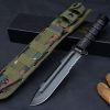 2025062803207735 SS157 Russian KIZLYAR Kizliar AUS-8 straight knife Short Fixed Blade Knife G10 Handle Nylon cloth knife cover