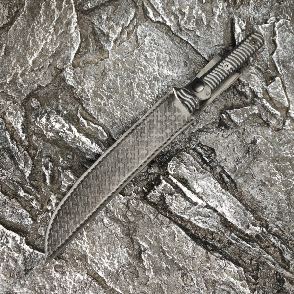 4a1998bf6f71fde7 KT027 Swamp Mouse Small KATANA G10 Handle Leather Sheath