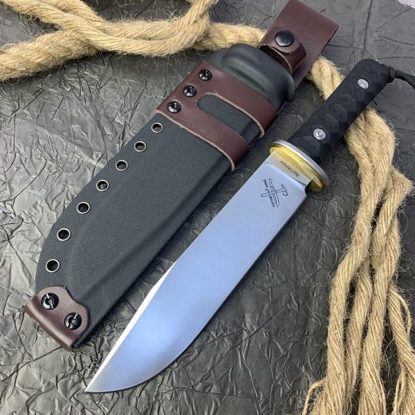 aaa125463 (1) LS098 Nirvana Long Fixed Blade Knife G10 Handle K Scabbard