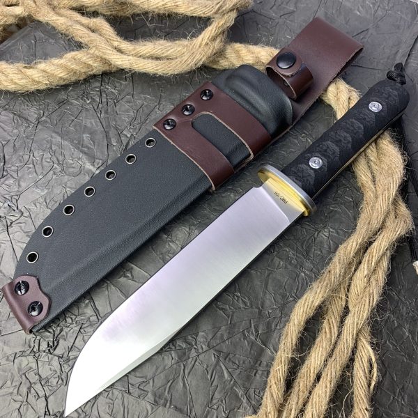 aaa125463 (2) LS098 Nirvana Long Fixed Blade Knife G10 Handle K Scabbard