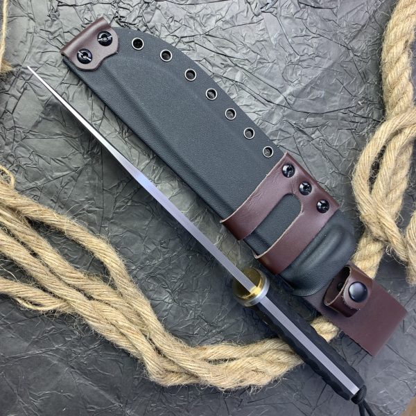 aaa125463 (5) LS098 Nirvana Long Fixed Blade Knife G10 Handle K Scabbard