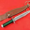 aaa14532 (2) LS092 Rambo 1Long Fixed Blade Knife Steel pipe handle Leather Sheath