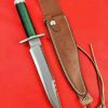 aaa14532 (3) LS092 Rambo 1Long Fixed Blade Knife Steel pipe handle Leather Sheath