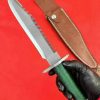 aaa14532 (6) LS092 Rambo 1Long Fixed Blade Knife Steel pipe handle Leather Sheath