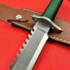 aaa14532 (9) LS092 Rambo 1Long Fixed Blade Knife Steel pipe handle Leather Sheath