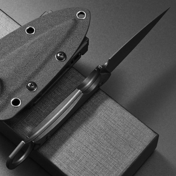 bbb2346 (4) DE026 C1292 (black/green/brown)Double-edged Knife G10 Handle K Scabbard