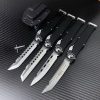 blk132623 (1) ZC018 Halo 6 (Black Handle)OTF Knife aluminum alloy handle K Scabbard