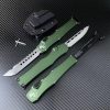 gre15235 (3) ZC018 Halo 6 (Black Handle)OTF Knife aluminum alloy handle K Scabbard