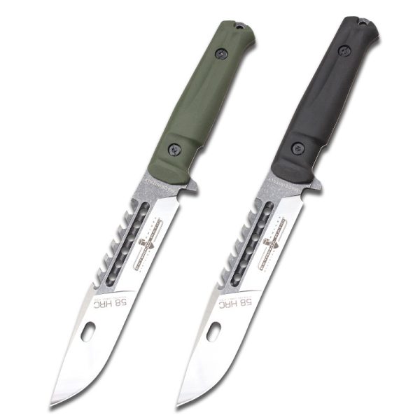 主图-5 SS162 Extreme Martial Aggression (Black/Green) Short Fixed Blade Knife G10 Handle Nylon cloth knife cover