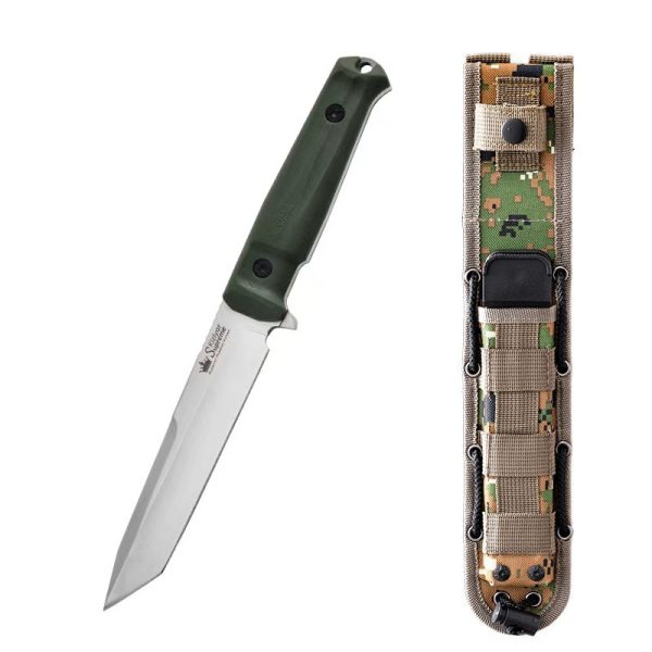 主图-7 SS159 Crown (Black Blade/Blade)Short Fixed Blade Knife G10 Handle Nylon cloth knife cover