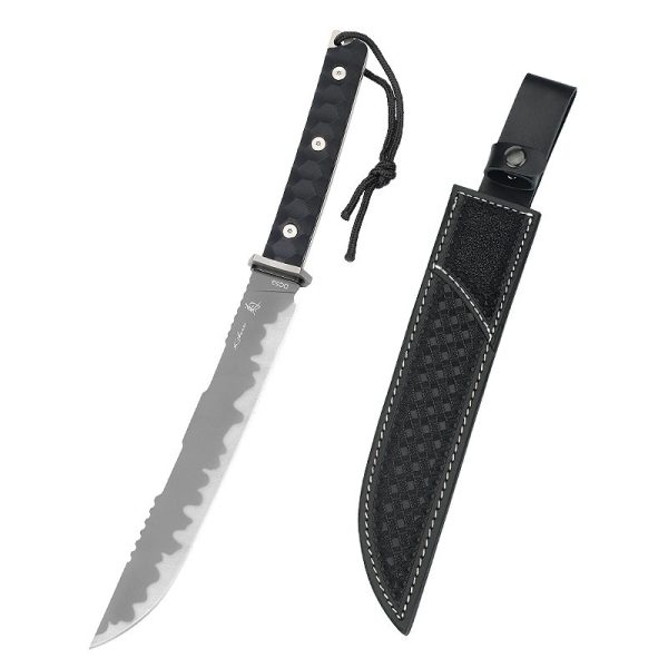 图 1 KT033 chrysanthemum KATANA G10 Handle Leather Sheath