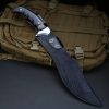 图 1 GT027 Azure Dragon Curved Knife Wooden Handle Leather Sheath