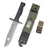 LS086 seal Long Fixed Blade Knife G10 Handle K Scabbard