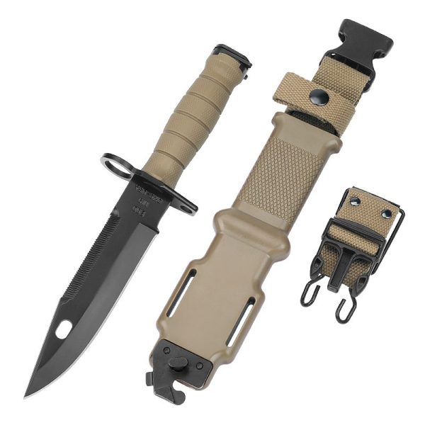 LS084 Ontario M9 Long Fixed Blade Knife G10 Handle K Scabbard