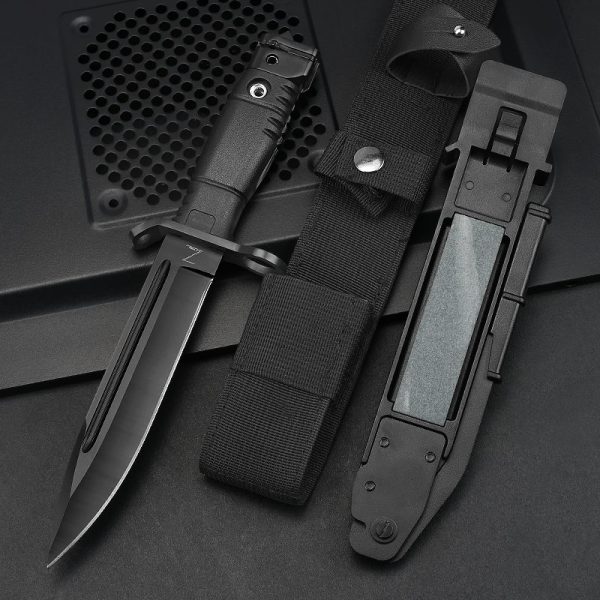 图 10 LS087 AK 12 Long Fixed Blade Knife G10 Handle K Scabbard
