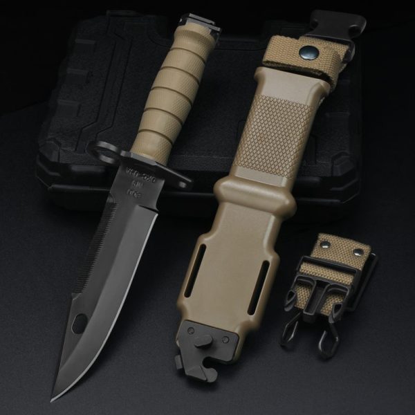 LS084 Ontario M9 Long Fixed Blade Knife G10 Handle K Scabbard