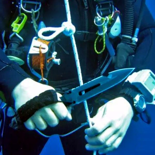 图 10 SS156 Ultra Warrior Deep Sea Short Fixed Blade Knife G10 Handle Nylon cloth knife cover