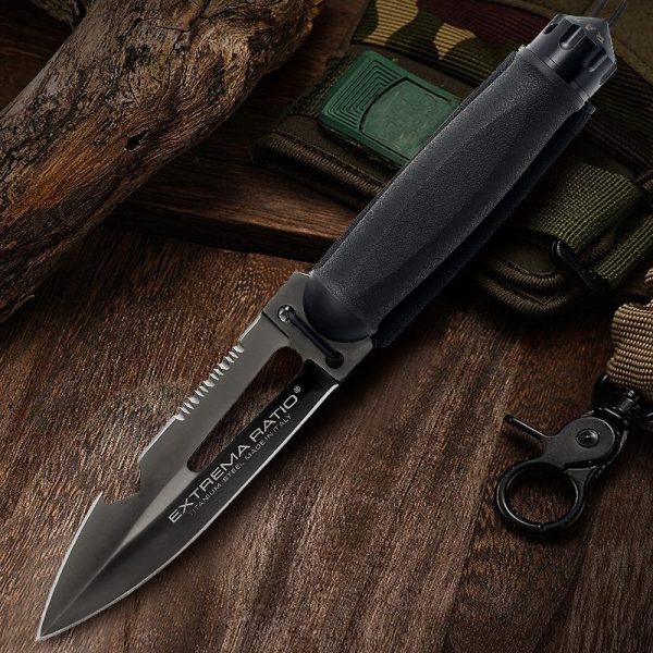 图 2 SS156 Ultra Warrior Deep Sea Short Fixed Blade Knife G10 Handle Nylon cloth knife cover