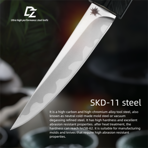 图 3 KT036 Black feather KATANA solid wood handle Wooden knife set