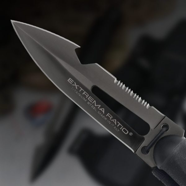 图 4 SS156 Ultra Warrior Deep Sea Short Fixed Blade Knife G10 Handle Nylon cloth knife cover