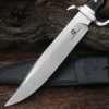 图 4 LS099 Black Bear 2 Long Fixed Blade Knife Wooden Handle Leather Sheath