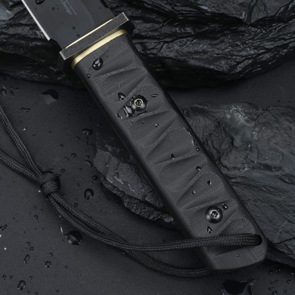 图 5 KT030 Black Huai Sword KATANA G10 Handle Leather Sheath