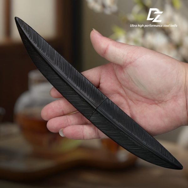 图 5 KT036 Black feather KATANA solid wood handle Wooden knife set