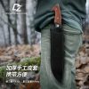 图 6 LS106 The woodcutter Long Fixed Blade Knife Redwood handle Leather Sheath