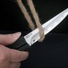 图 7 KT036 Black feather KATANA solid wood handle Wooden knife set