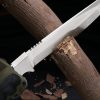 图 8 LS102 Reinstall Rhinoceros Long Fixed Blade Knife Wooden Handle Leather Sheath
