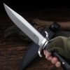 图 8 LS099 Black Bear 2 Long Fixed Blade Knife Wooden Handle Leather Sheath