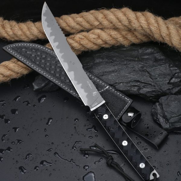 图 8 KT033 chrysanthemum KATANA G10 Handle Leather Sheath