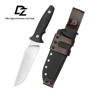 SS163 Qingfeng Short Fixed Blade Knife G10 Handle K Scabbard