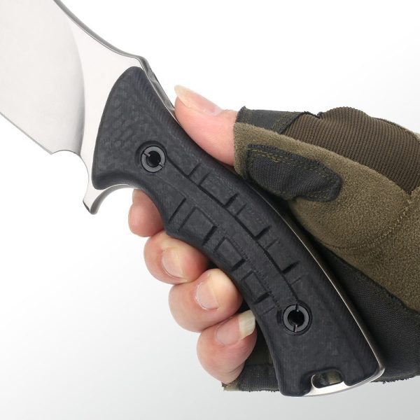 SS166 Destroy the city Short Fixed Blade Knife G10 Handle K Scabbard