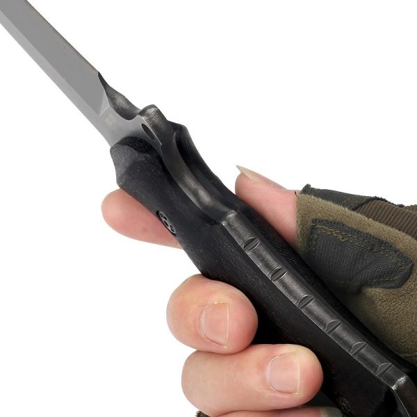 图英 5 SS164 heavy armor Short Fixed Blade Knife G10 Handle K Scabbard