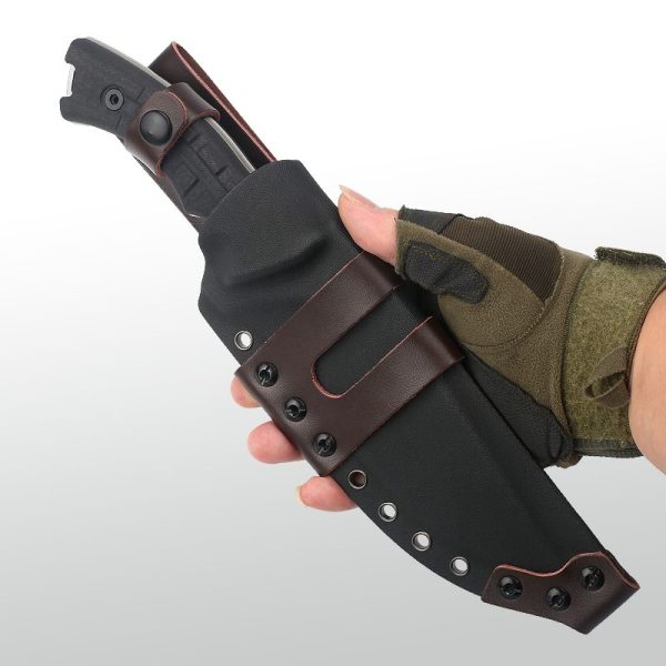 SS166 Destroy the city Short Fixed Blade Knife G10 Handle K Scabbard