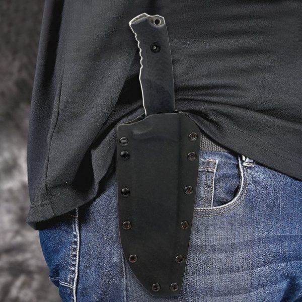 图英 8 SS165 Asura Short Fixed Blade Knife G10 Handle K Scabbard