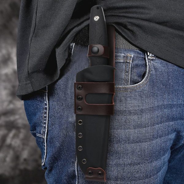 图英 9 SS163 Qingfeng Short Fixed Blade Knife G10 Handle K Scabbard