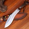 微信图片_20240625141534 GT001 Mountain Patrol Kukri Kukri Gurkha Knife Wooden Handle Leather Scabbard Curved knife