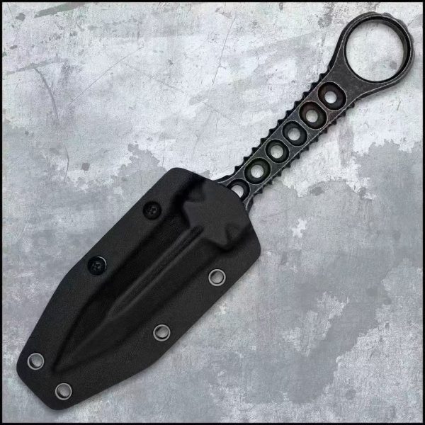 DE029 M48 double-edged Black stone washed steel K Scabbard