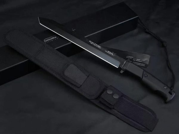 LS090 Extreme Force Bloodline Expansion Long Fixed Blade Knife G10 Handle Nylon cloth knife cover