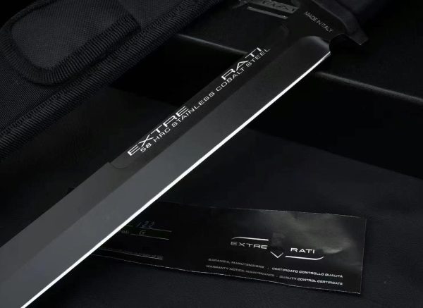 LS090 Extreme Force Bloodline Expansion Long Fixed Blade Knife G10 Handle Nylon cloth knife cover