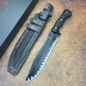 LS091(Vanguard) Stride Heavy Obstacle Disposal Knife Long Fixed Blade Knife G10 Handle K Scabbard