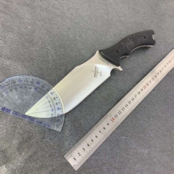 SS166 Destroy the city Short Fixed Blade Knife G10 Handle K Scabbard
