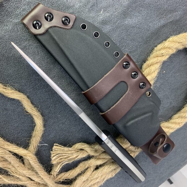 SS166 Destroy the city Short Fixed Blade Knife G10 Handle K Scabbard