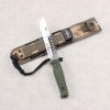 绿色 SS162 Extreme Martial Aggression (Black/Green) Short Fixed Blade Knife G10 Handle Nylon cloth knife cover